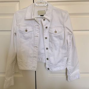 Calvin Klein white jean jacket